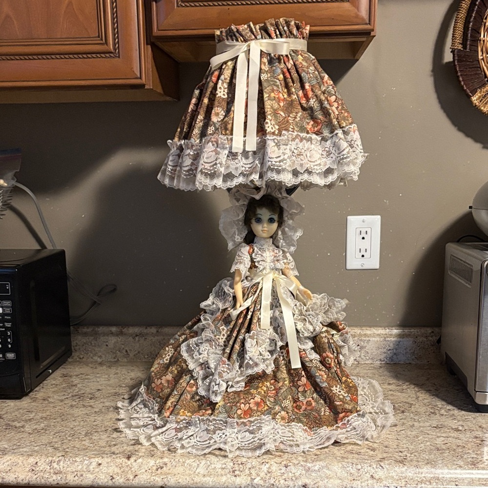 Vintage Antique 19th Century Civil War Era Doll Lamp